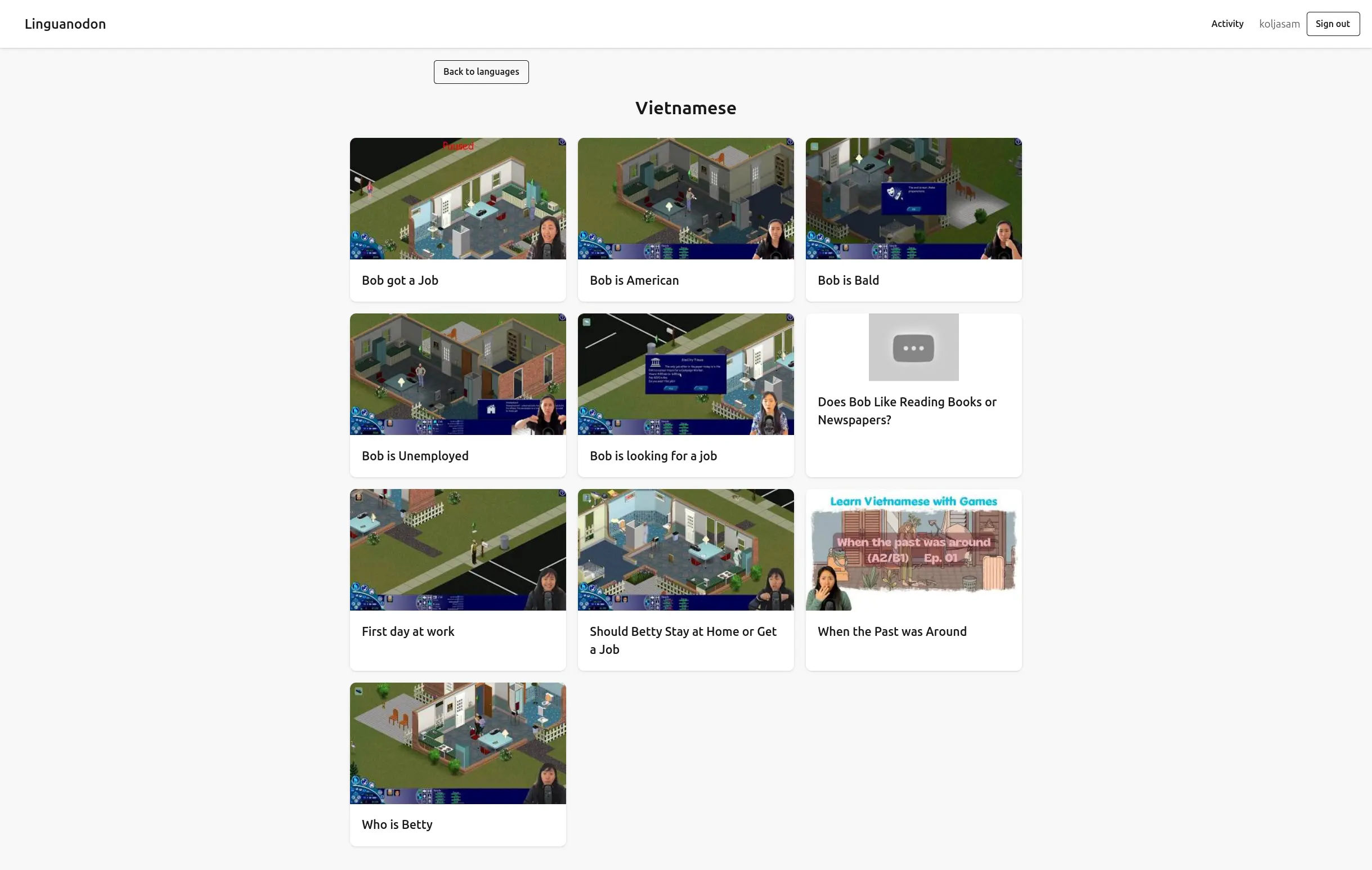 Comprehensible Input screenshot